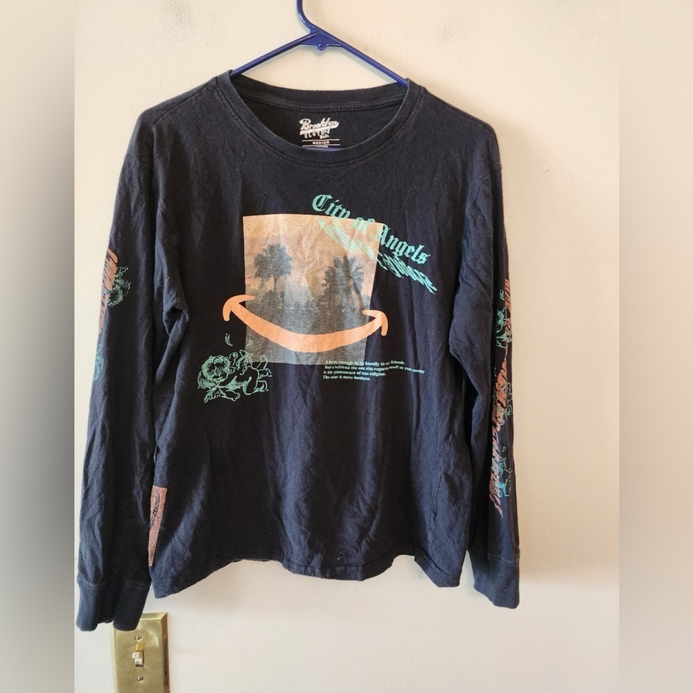 Brooklyn Cloth Co long sleeve shirt City Of Angels LA Los Angeles Mens Medium